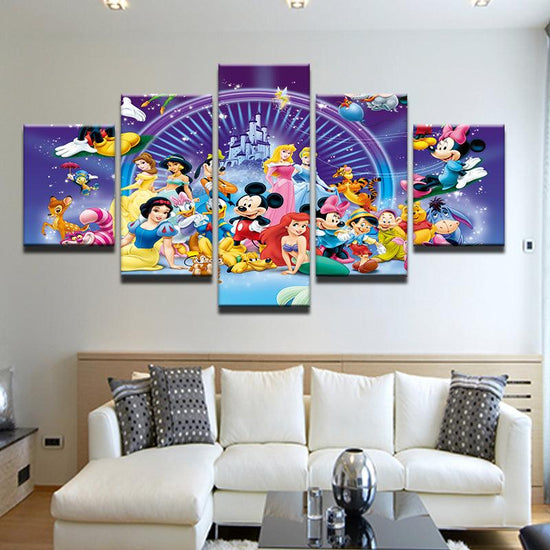 Disney Characters Wall Art: Canvas Prints of Mickey, Minnie, and Other ...