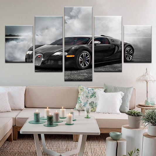 Bugatti Veyron 5 Panel Canvas Print Wall Art - GotItHere.com