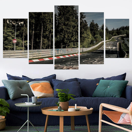 Nurburgring 5 Panel Canvas Print Wall Art - GotItHere.com