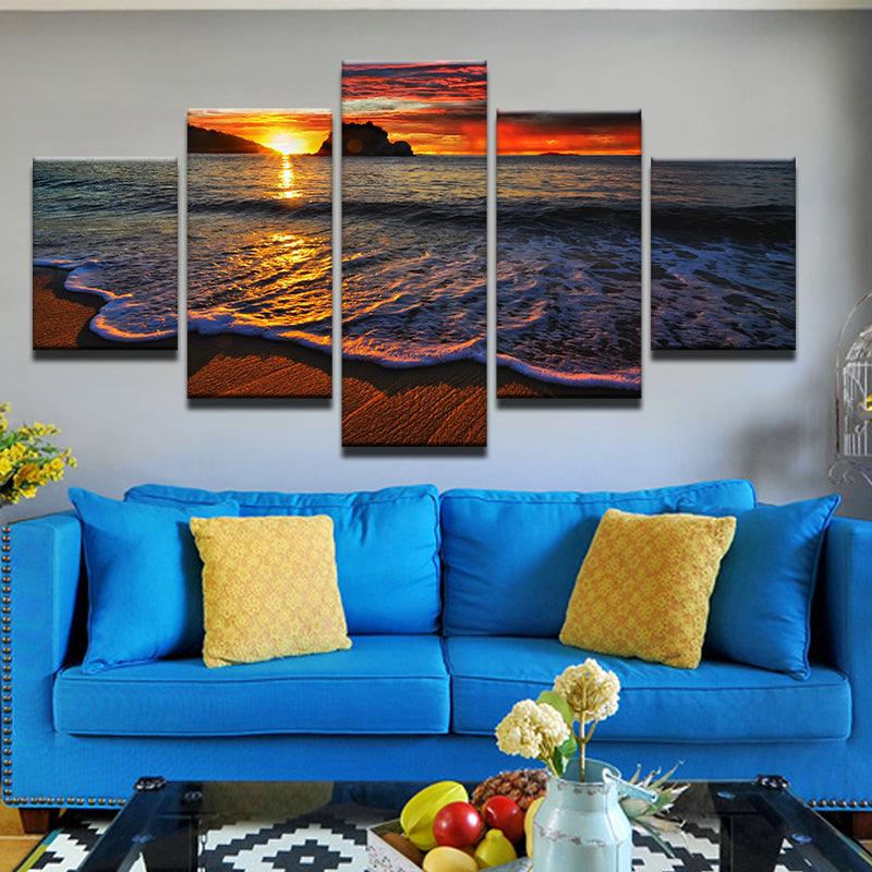 Shop Sunset Beach Canvas Print Wall Art - Posters, Prints & Visual ...