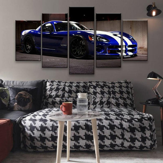 Dodge Viper 5 Panel Canvas Print Wall Art - GotItHere.com