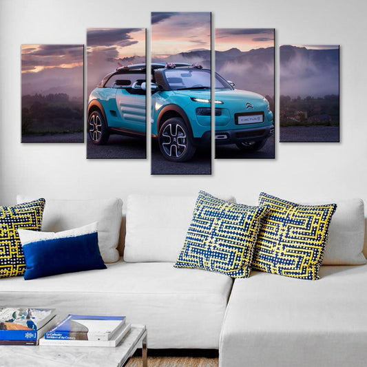 Citroen C4 Cactus 5 Panel Canvas Print Wall Art - GotItHere.com