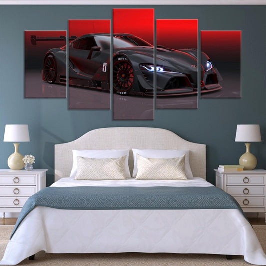 Toyota Supra FT-1 5 Panel Canvas Print Wall Art - GotItHere.com