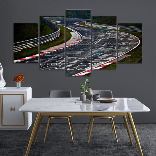 Nurburgring 5 Panel Canvas Print Wall Art - GotItHere.com