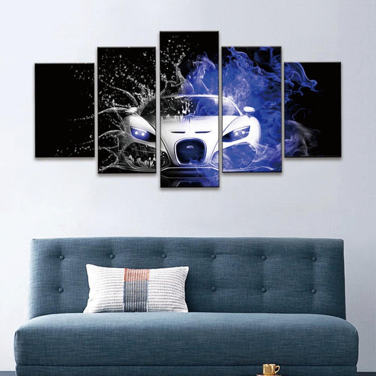 Bugatti Veyron 5 Panel Canvas Print Wall Art - GotItHere.com