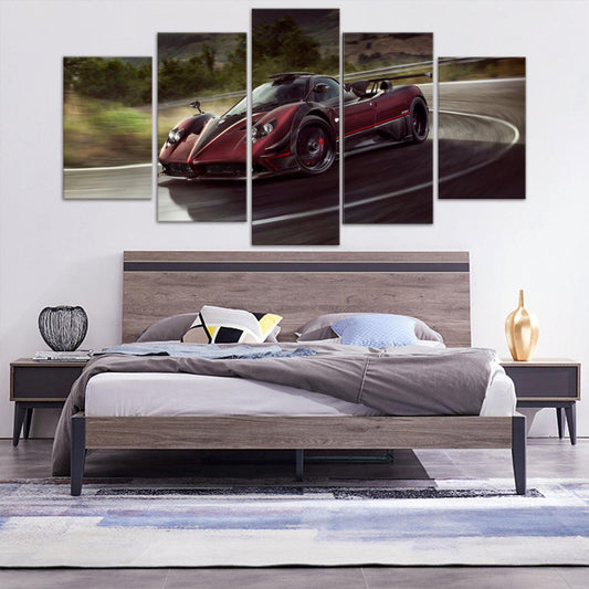 Pagani Zonda 5 Panel Canvas Print Wall Art - GotItHere.com