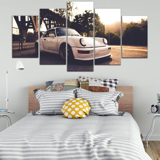 Porsche 911 964 5 Panel Canvas Print Wall Art - GotItHere.com